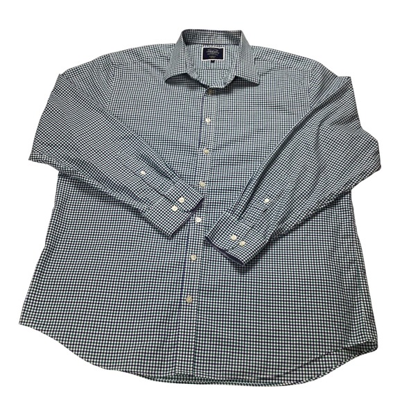 Charles Tyrwhitt Other - Charles Tyrwhitt‎ Mens Classic Fit Non Iron Gingham Dress Shirt XL